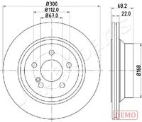 JAPANPARTS DP0514C - Disco de freno