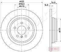 JAPANPARTS DP-0521C - Disco de freno