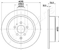 JAPANPARTS DP0608 - Disco de freno