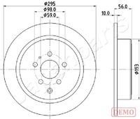 JAPANPARTS DP0608C - Disco de freno