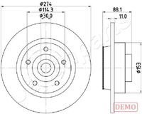 JAPANPARTS DP0705C - Disco de freno