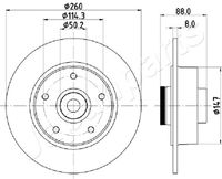 JAPANPARTS DP0713 - Disco de freno