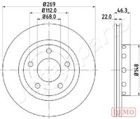 JAPANPARTS DP0913C - Disco de freno