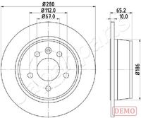 JAPANPARTS DP-0530C - Disco de freno