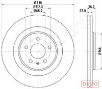 JAPANPARTS DP-0910C - Disco de freno