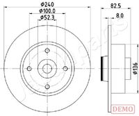 JAPANPARTS DP0712C - Disco de freno