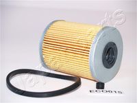 JAPANPARTS FCECO015 - Tipo de filtro: Cartucho filtrante<br>Altura [mm]: 93<br>Diámetro exterior [mm]: 71<br>Diámetro interior [mm]: 20<br>Diámetro 3 [mm]: 20<br>