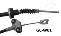 JAPANPARTS GCW01 - Cable de accionamiento, accionamiento del embrague