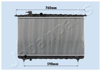 JAPANPARTS RDA283095 - Radiador, refrigeración del motor