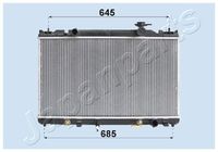 JAPANPARTS RDA153118 - Radiador, refrigeración del motor