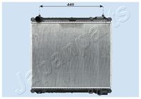 JAPANPARTS RDA142007 - Radiador, refrigeración del motor