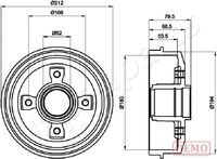 JAPANPARTS TA0612C - Lado de montaje: Eje trasero<br>Diámetro exterior del tambor de freno [mm]: 274<br>H tamb. freno total [mm]: 66<br>Diámetro interior de tambor de freno [mm]: 229<br>H tamb. freno interna [mm]: 50<br>Rebajado máx. tambor de freno [mm]: 230<br>Diseño/cantidad de taladros: 04/06<br>corona de agujeros - Ø [mm]: 108<br>Diámetro de centrado [mm]: 71,1<br>Diámetro de orificio para perno de rueda [mm]: 13<br>Artículo complementario / información complementaria 2: sin buje de rueda<br>Artículo complementario / información complementaria 2: sin cojinete rueda<br>Artículo complementario / información complementaria 2: sin perno de sujeción de rueda<br>Peso [kg]: 6<br>Nº de información técnica: 62505<br>