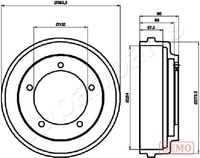 JAPANPARTS TA0316C - Tambor de freno