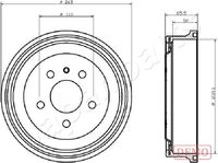 JAPANPARTS TA0413C - Tambor de freno