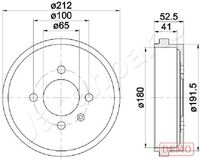 JAPANPARTS TA0912C - Tambor de freno