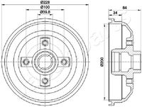 JAPANPARTS TA0407 - Tambor de freno