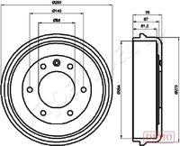 JAPANPARTS TA0410C - Tambor de freno