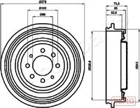 JAPANPARTS TA0703C - Tambor de freno