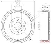 JAPANPARTS TA0613C - Tambor de freno