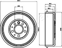 JAPANPARTS TA0914 - Tambor de freno