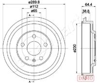 JAPANPARTS TA0911C - Tambor de freno