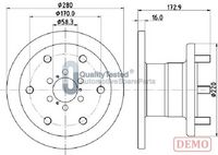 JAPANPARTS DI0255C - Disco de freno