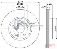 JAPANPARTS DI0710C - Disco de freno