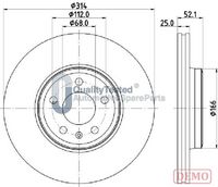 JAPANPARTS DI0916C - Disco de freno