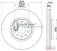 JAPANPARTS DI0933C - Disco de freno