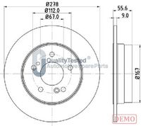 JAPANPARTS DP0505C - Disco de freno