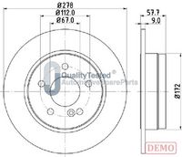 JAPANPARTS DP0508C - Disco de freno