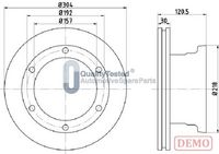 JAPANPARTS DP0529C - Diámetro exterior [mm]: 324<br>Altura [mm]: 91<br>Tipo de disco de frenos: ventilado<br>Espesor de disco de frenos [mm]: 30<br>Espesor mínimo [mm]: 26<br>Número de orificios: 6<br>Sistema de frenos: Brembo 2x60<br>Superficie: barnizado<br>Lado de montaje: Eje delantero<br>