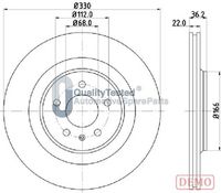 JAPANPARTS DP0910C - Disco de freno