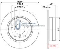 JAPANPARTS DP0107C - Disco de freno