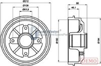 JAPANPARTS TA0611C - N.º de chasis (VIN) hasta: 1025488<br>Ref. artículo dinámica frenado/marcha: para ABS<br>Diámetro exterior del tambor de freno [mm]: 247<br>Rebajado máx. tambor de freno [mm]: 204<br>H tamb. freno interna [mm]: 46<br>H tamb. freno total [mm]: 71,4<br>Número de orificios: 4<br>corona de agujeros - Ø [mm]: 108<br>Superficie: barnizado<br>Lado de montaje: Eje trasero<br>Diámetro interior de tambor de freno [mm]: 203<br>Diámetro de centrado [mm]: 52<br>