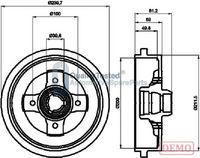 JAPANPARTS TA0909C - Lado de montaje: Eje trasero<br>Diámetro exterior del tambor de freno [mm]: 240<br>H tamb. freno total [mm]: 81<br>Diámetro interior de tambor de freno [mm]: 200<br>H tamb. freno interna [mm]: 50<br>Rebajado máx. tambor de freno [mm]: 201<br>Diseño/cantidad de taladros: 04/04<br>corona de agujeros - Ø [mm]: 100<br>Diámetro de centrado [mm]: 39,8<br>Diámetro de orificio para perno de rueda [mm]: 12<br>Artículo complementario / información complementaria 2: con buje de rueda<br>Artículo complementario / información complementaria 2: sin cojinete rueda<br>Artículo complementario / información complementaria 2: sin perno de sujeción de rueda<br>Peso [kg]: 5,5<br>Nº de información técnica: 63912<br>