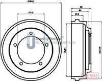 JAPANPARTS TA0317C - Tambor de freno