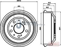 JAPANPARTS TA0605C - Tambor de freno