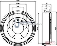 JAPANPARTS TA0410C - Tambor de freno