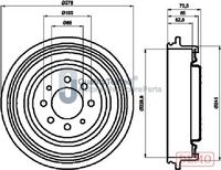 JAPANPARTS TA0703C - Tambor de freno