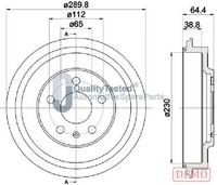 JAPANPARTS TA0911C - Tambor de freno