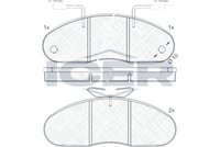 ICER 140561 - Juego de pastillas de freno