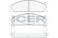 ICER 140885 - Juego de pastillas de freno