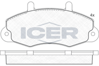 ICER 140896 - Lado de montaje: Eje delantero<br>Tamaño freno: 15"<br>Ancho [mm]: 139<br>Altura [mm]: 71,8<br>Espesor [mm]: 19<br>Contacto avisador de desgaste: no preparado para indicador de desgaste<br>Número de WVA: 21469<br>Sistema de frenos: Bendix<br>Nº art. de accesorio recomendado: 8DZ 355 202-391<br>Nº de información técnica: T0390<br>