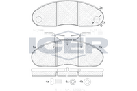 ICER 140994 - Juego de pastillas de freno