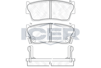 ICER 141002 - Juego de pastillas de freno
