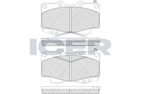 ICER 141007208 - Juego de pastillas de freno
