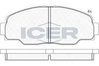 ICER 141008 - Juego de pastillas de freno