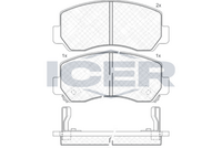 ICER 141164 - Juego de pastillas de freno