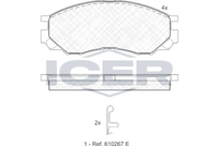 ICER 141234 - Juego de pastillas de freno